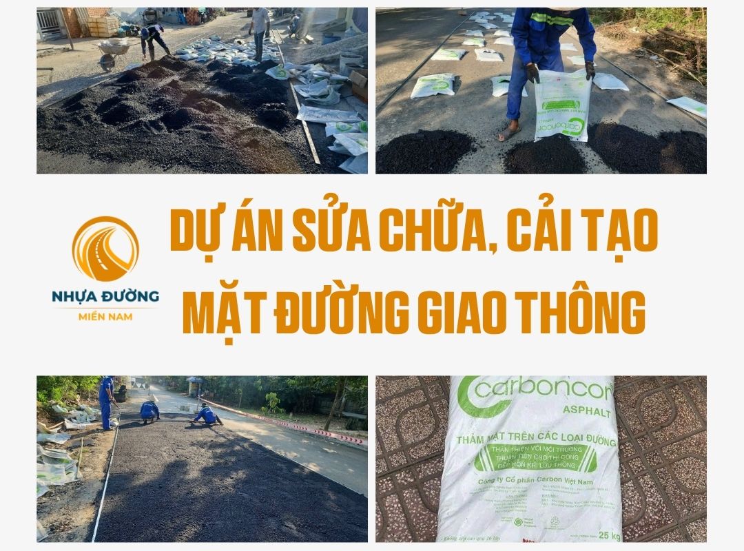 bê tông nhựa nguội Carboncor Asphalt cải tạo mặt đường giao thông
