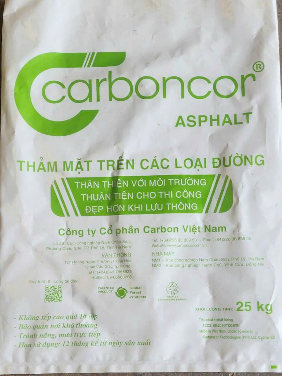 Bê tông nhựa nguội – Carboncor Asphalt